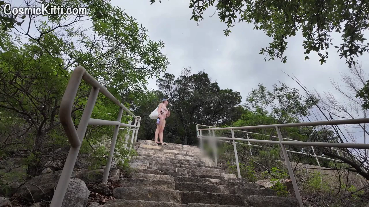 Solo naked adventure at the nude beach! porn video